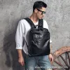 Men's backpack 2023 New Korean style street versatile backpack, a 15.6-inch schoolbag that is fashionable and trendy for male college students Specification image